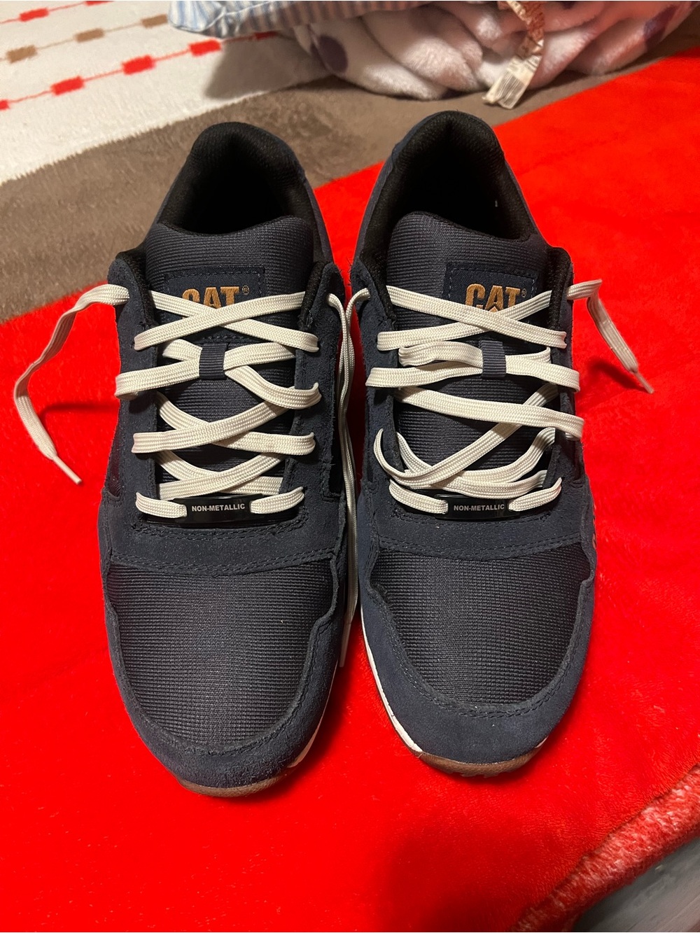 Men's CAT Navy Non-Metallic Work Sneakers